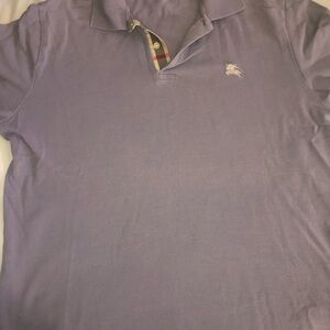 Large Burberry shirt in good condition . Lavender color